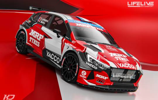 European Rally Championship, with Yacco, Stéphane Lefebvre and Lifelivemotorsport